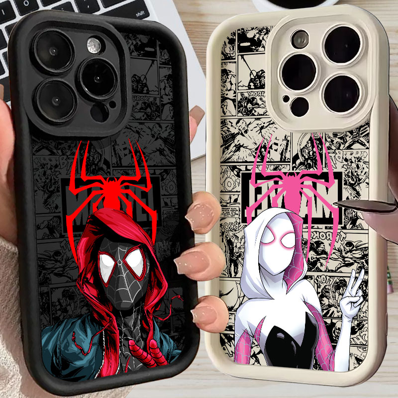 Phone Cases Bulk - เคสโทรศัพท์ลายสไปเดอร์แมน ไมลส์ โมราเลส เกวน มาร์เวล คอมิกส์