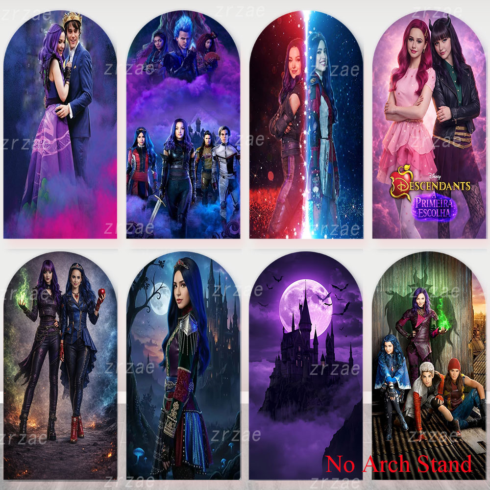 Phone Cases On Sale - ฉากหลังธีม Descendants สำหรับงานวันเกิดเด็กชายเด็กหญิง ของตกแต่งงานปาร์ตี้ ปกหนังสือ ฉากแสดงละครเพลงแฟนตาซี