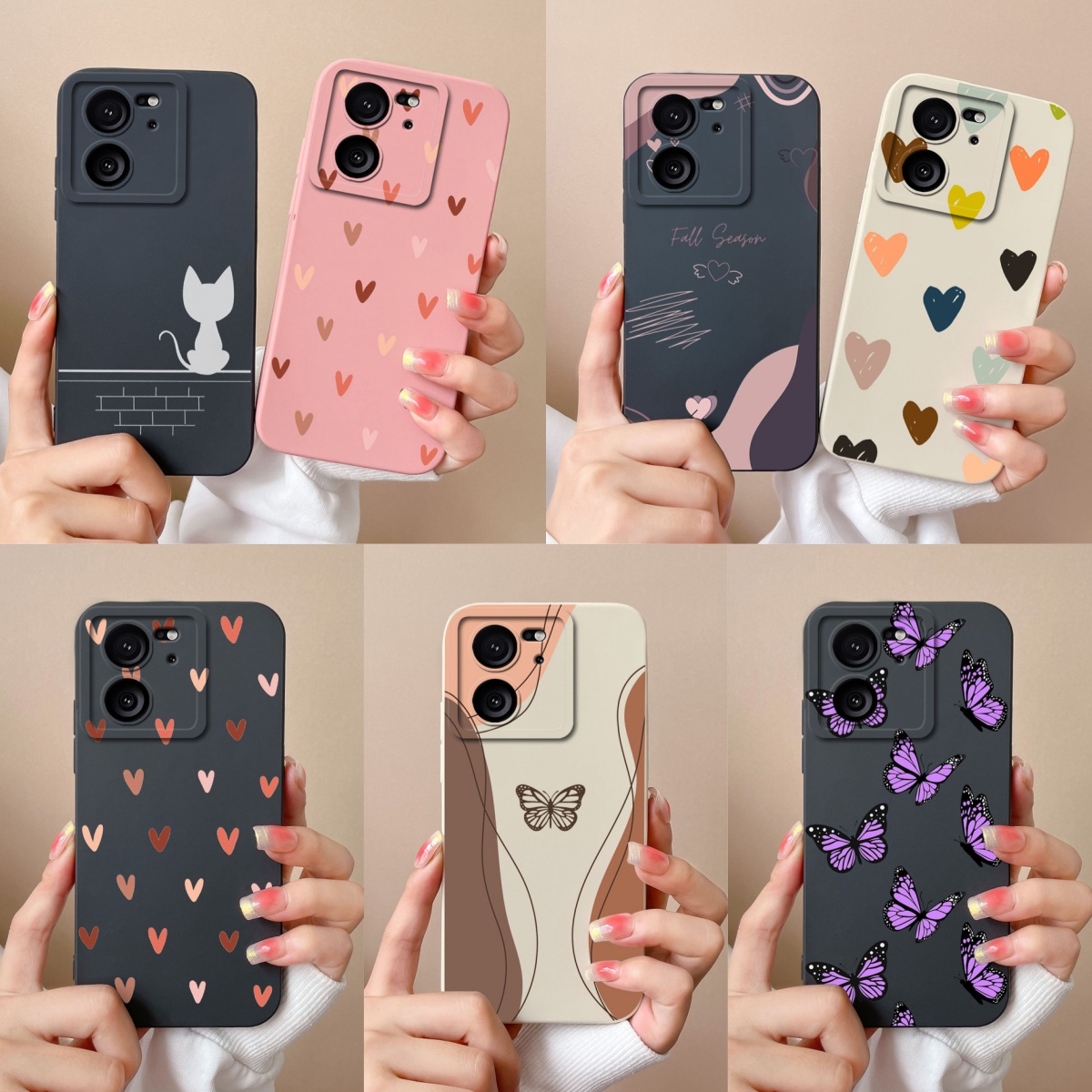 Phone Cases Motorola Edge 2025 - สําหรับ Xiaomi 13T Pro กรณี Love