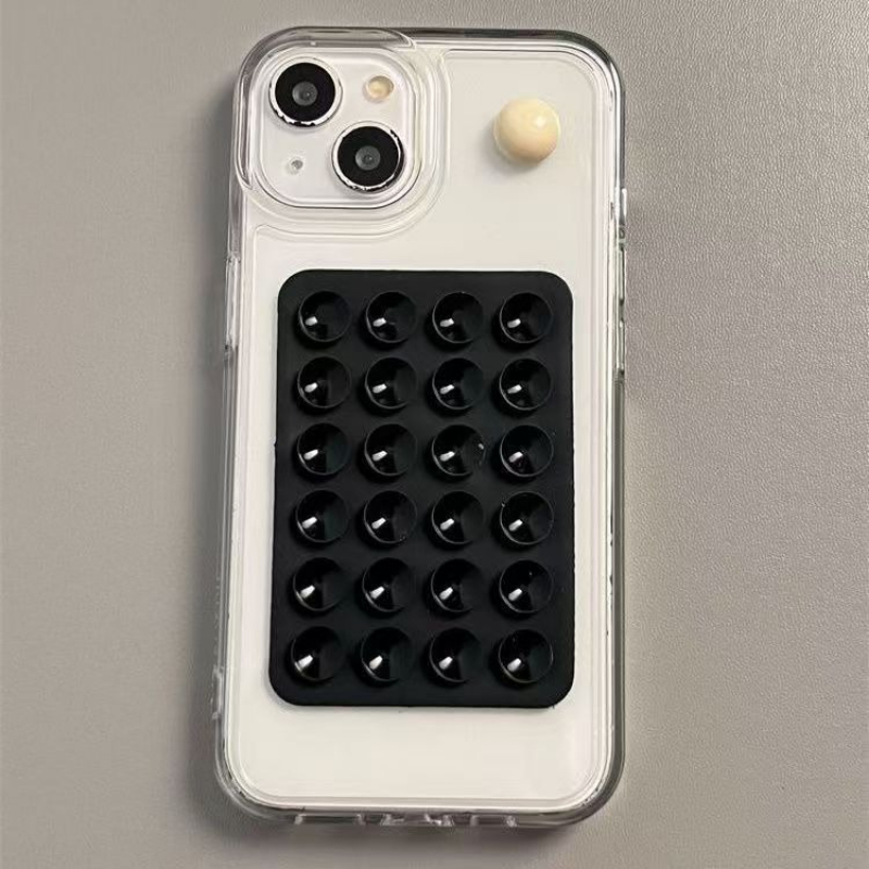 Phone Cases Bulk - เคสโทรศัพท์ซิลิโคนพร้อมที่ยึดติดแน่น ไม่ลื่น ฐานยึดแบบสุญญากาศ ยึดเกาะได้ดี สำหรับถ่ายเซลฟี่และวิดีโอ