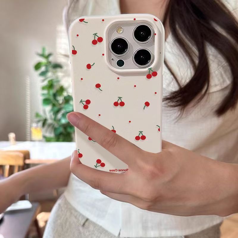 Cute Cartoon Case - น่ารักการ์ตูนเชอร์รี่ลิ้นจี่รูปแบบเคสโทรศัพท์สําหรับSamsung Galaxy S25 Ultra S24 FE