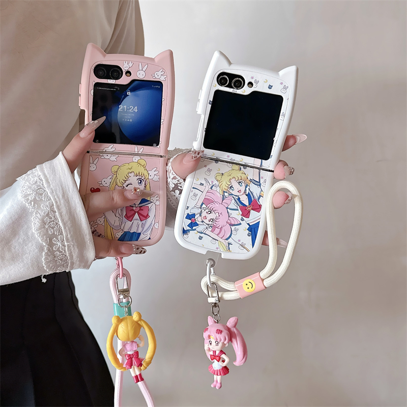 Cute Cartoon Case - เคสโทรศัพท์ลายการ์ตูนญี่ปุ่นน่ารัก Sailor Moon สำหรับ Samsung Galaxy