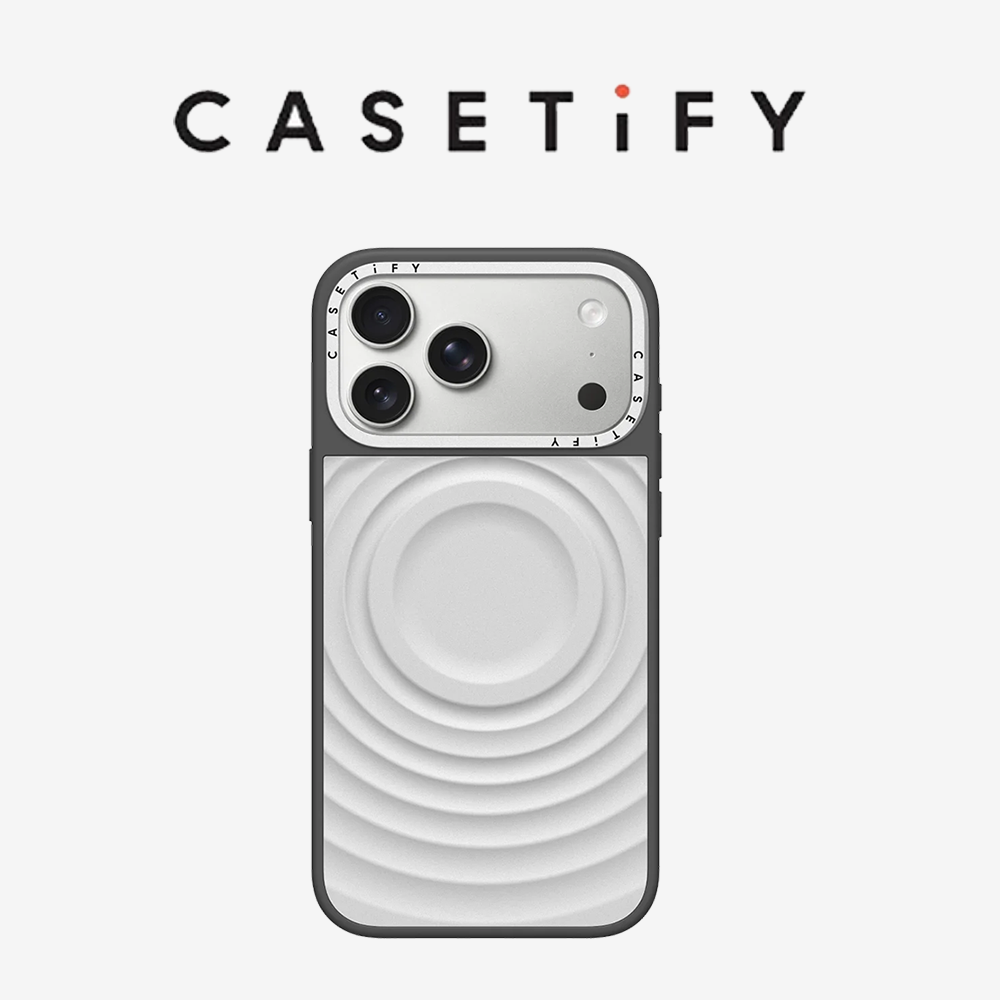 Phone Cases Bulk - CASETiFY เคสโทรศัพท์แม่เหล็กแบบลายคลื่นโลหะสำหรับ iPhone 17 Pro Max