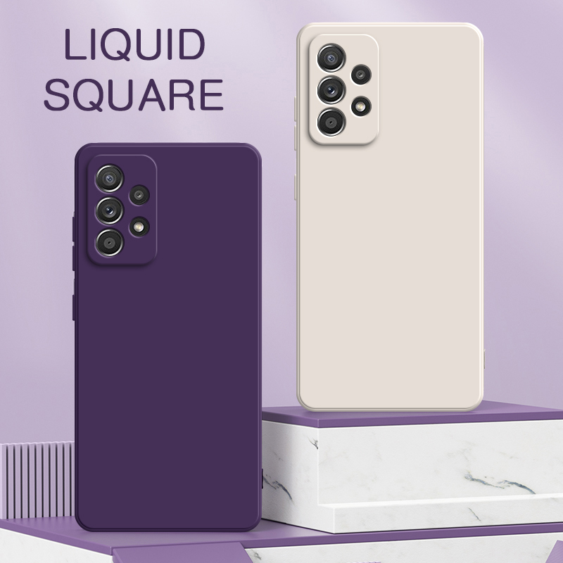 Phone Cases On Sale - Original SquareซิลิโคนเหลวสําหรับSamsung Galaxy A22 A32 A42