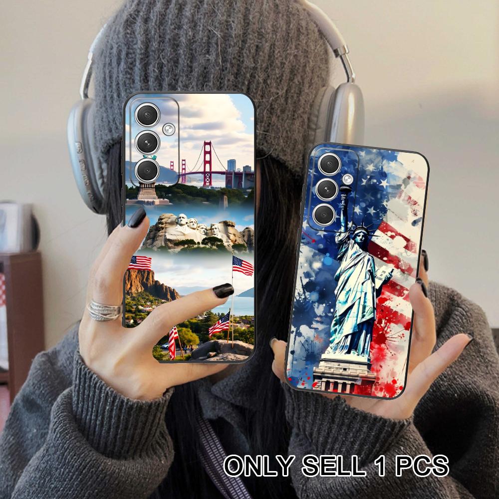 Phone Cases Usa - เคสโทรศัพท์มือถือลายธงชาติอเมริกาแบบด้าน TPU สำหรับ Samsung Galaxy S26