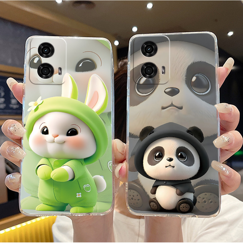 Phone Cases Motorola Edge 2025 - เคสซิลิโคน TPU ใสลายพิมพ์สำหรับ Motorola Moto G24/G04/G04S/E14