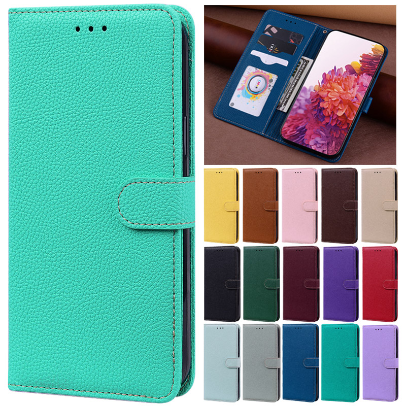 Phone Cases On Sale - A7 A6 A8 2018 กรณีสีทึบหนังสําหรับ Samsung