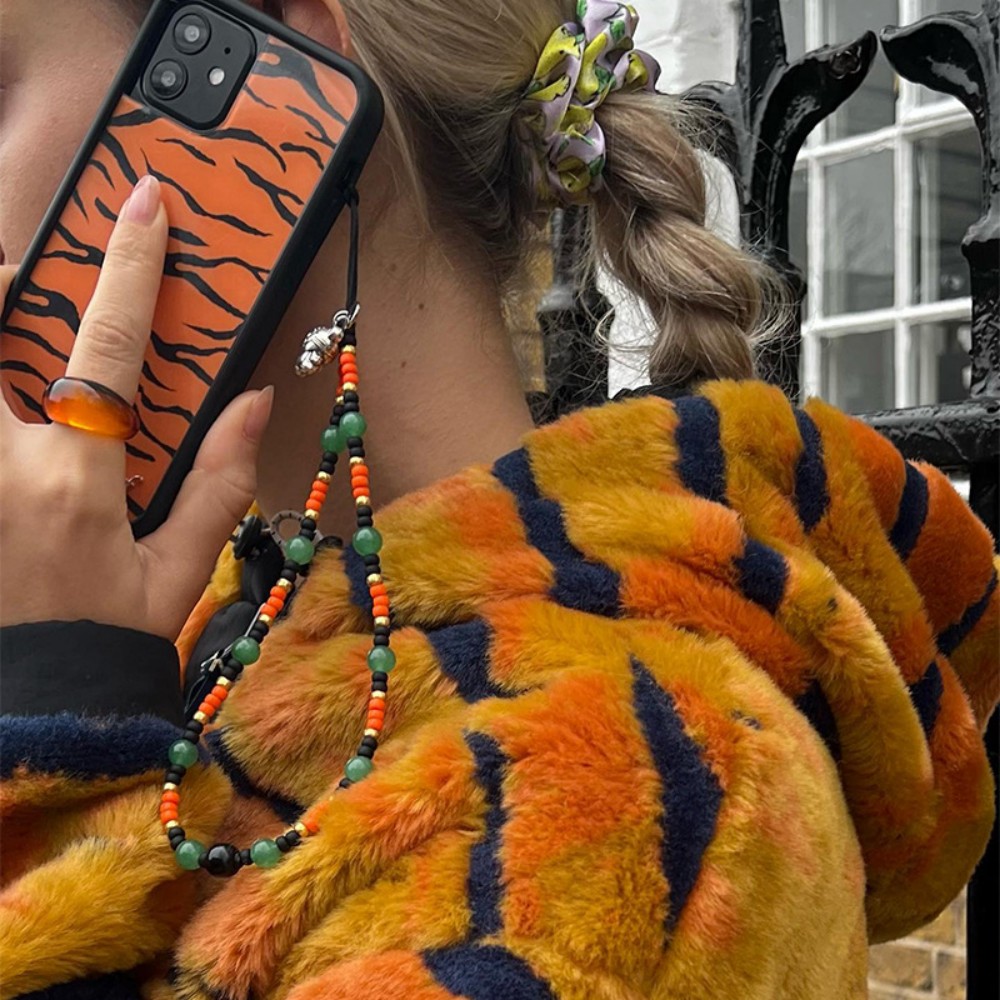 Phone Cases Price - ขายส่งราคา Charm สายโทรศัพท์มือถือ Lanyard Tiger จี้สำหรับโทรศัพท์มือถือโซ่ลูกปัดเครื่องประดับราคาถูกกิจกรรม