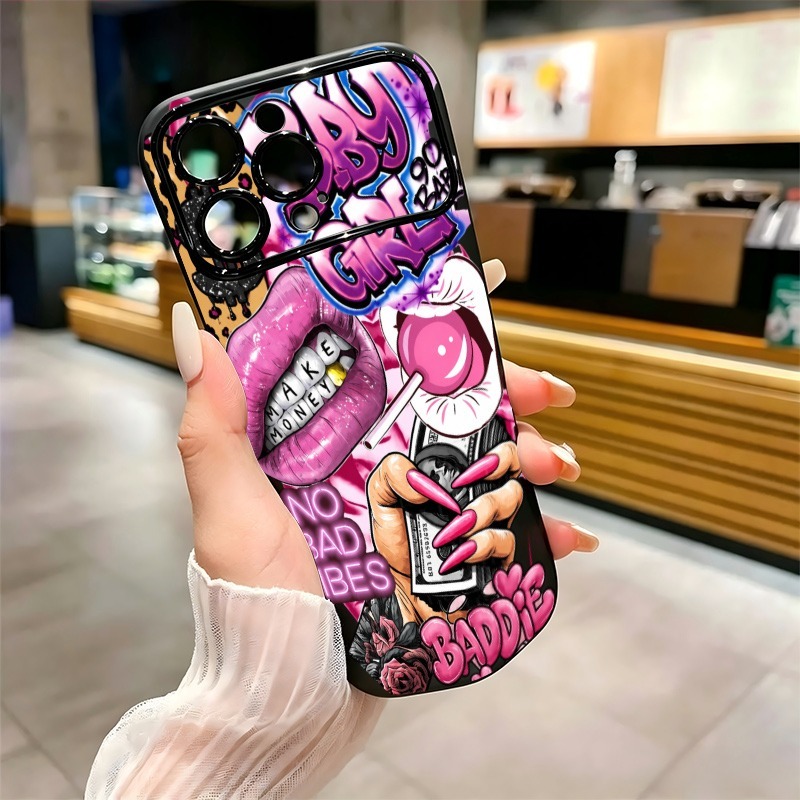 เคสโทรศัพท์ลายกราฟฟิตี้รูปปากส - Phone Cases Bulk บทวิจารณ์และราคา