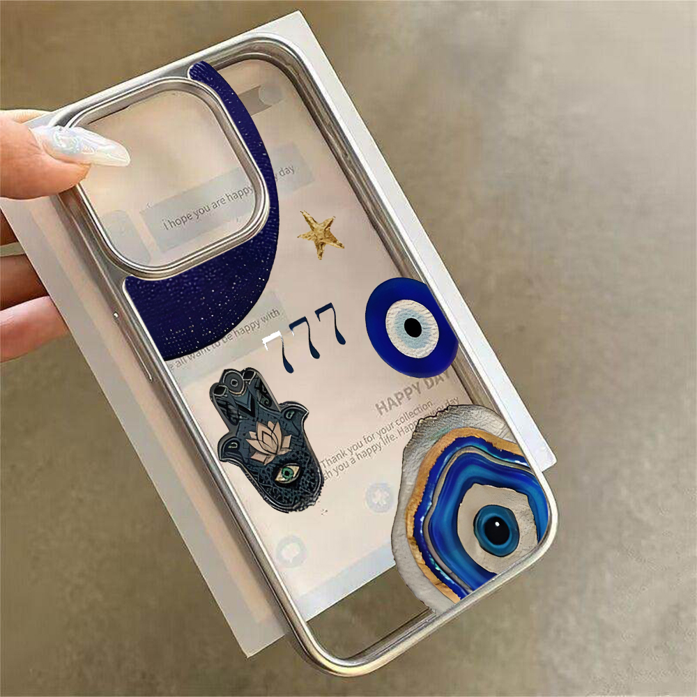 เคสใสลายคอลลาจมือฮัมซาและตาปีศ - Phone Cases Bulk บทวิจารณ์และราคา