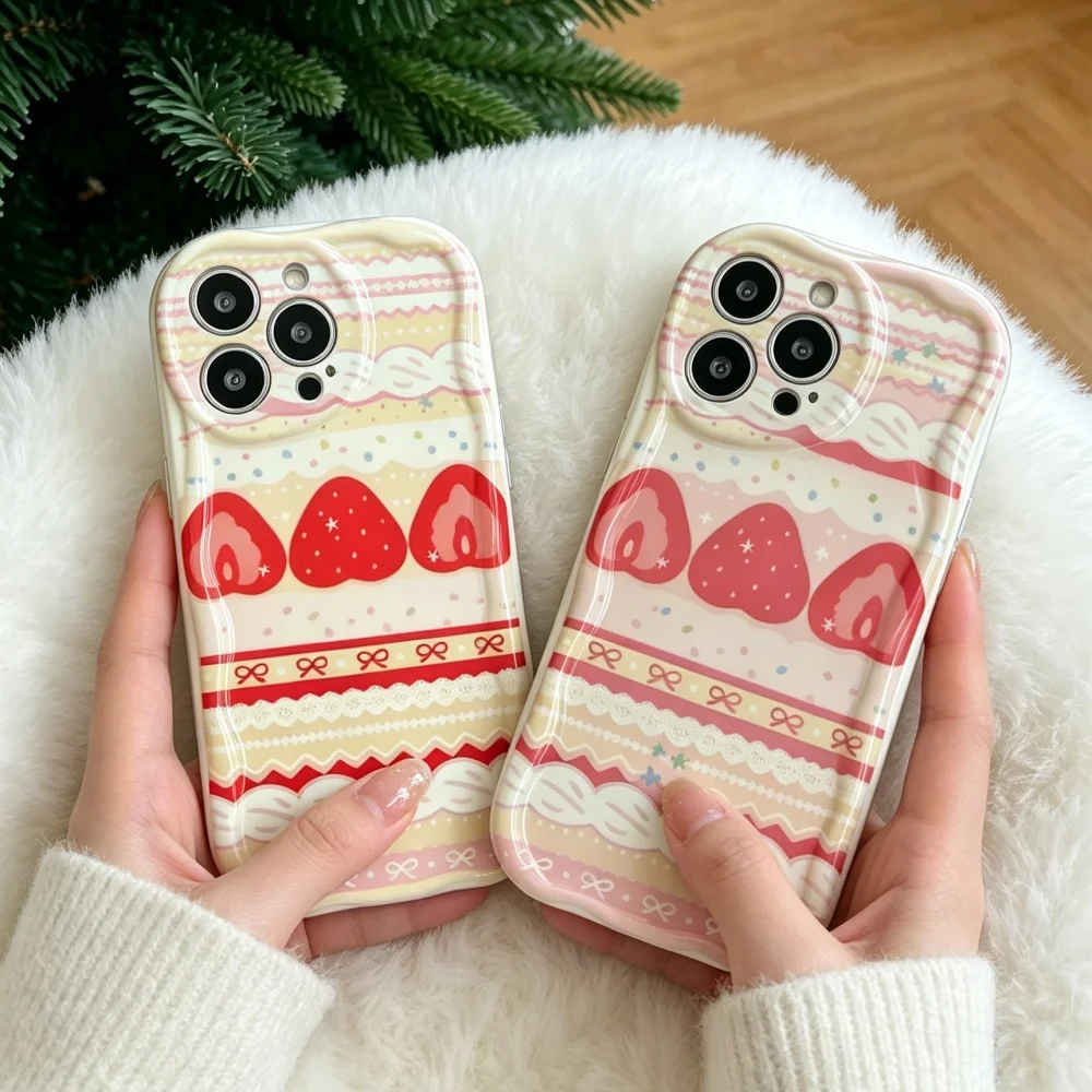 เคสโทรศัพท์ลายลูกไม้เค้กสตรอว์ - Phone Cases Motorola Edge 2025 บทวิจารณ์และราคา