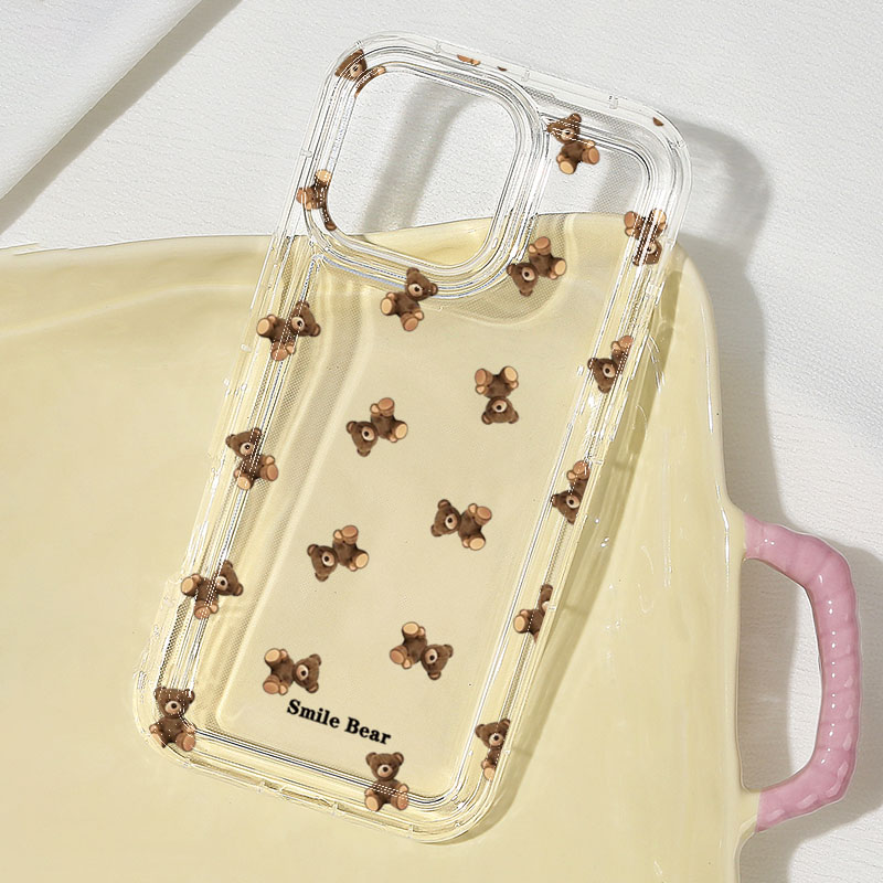 ดอกไม้หมีพิมพ์เคสโทรศัพท์สําหร - Cute Cartoon Case บทวิจารณ์และราคา