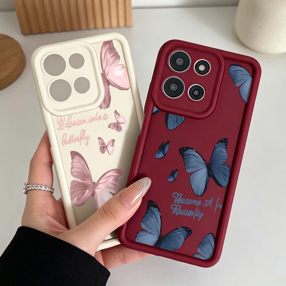 เคสโทรศัพท์ลายผีเสื้อสไตล์เรโท - Phone Cases Motorola Edge 2025 บทวิจารณ์และราคา